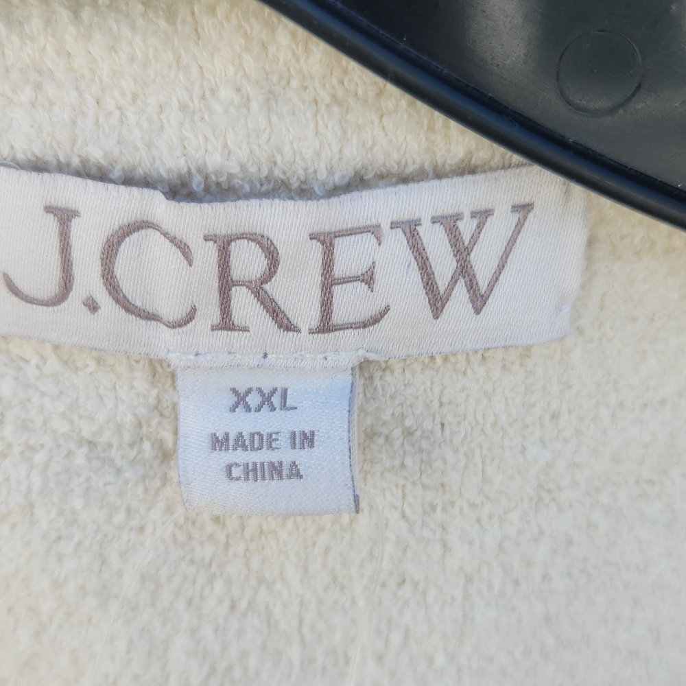 NEW J.CREW Textured Open Front Old Money Coastal Hamptons Preppy Vest Cream XXL - Picture 6 of 8